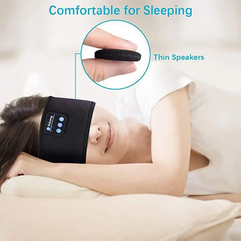 Bandana Elástica com Fones Bluetooth para ouvir música ou dormir